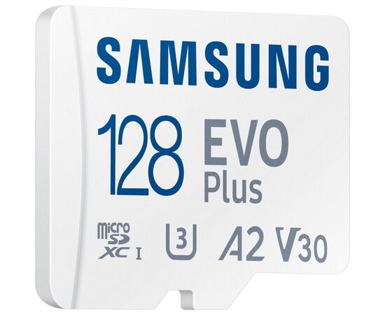 Карта памяти Samsung 128GB microSDXC class 10 EVO PLUS UHS-I (MB-MC128KA/RU), изображение 3 Карта памяти Samsung 128GB microSDXC class 10 EVO PLUS UHS-I (MB-MC128KA/RU), изображение 3