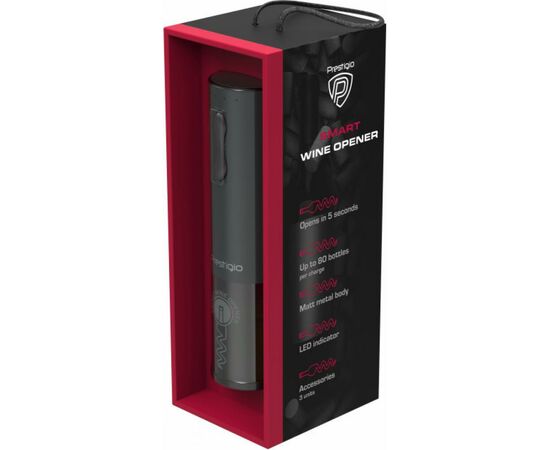 Штопор Prestigio Bolsena Smart Wine Opener (PWO101BK), изображение 8 Штопор Prestigio Bolsena Smart Wine Opener (PWO101BK), изображение 8
