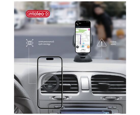 Універсальний автотримач Intaleo CM06GG 20xN52 for MagSafe (1283126576058), зображення 5 Універсальний автотримач Intaleo CM06GG 20xN52 for MagSafe (1283126576058), зображення 5