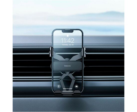 Универсальный автодержатель Baseus Stable Gravitational Car Mount Lite (Air Outlet Version) (SUWX010001), изображение 12 Универсальный автодержатель Baseus Stable Gravitational Car Mount Lite (Air Outlet Version) (SUWX010001), изображение 12