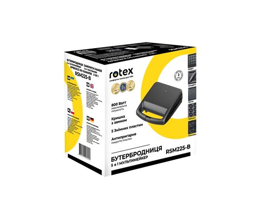 Вафельница Rotex RSM225-B, изображение 12 Вафельница Rotex RSM225-B, изображение 12