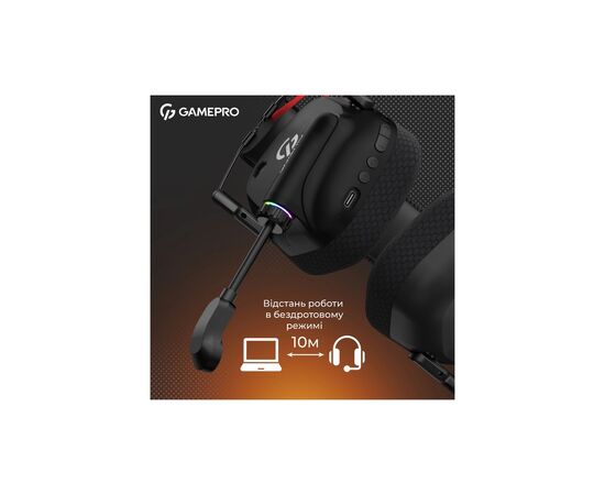 Наушники GamePro Genesis Mercury Pro 3-Mode Black (HSW120B), изображение 8 Наушники GamePro Genesis Mercury Pro 3-Mode Black (HSW120B), изображение 8