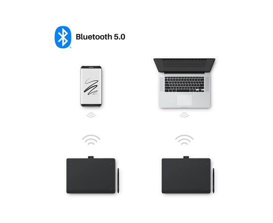 Графічний планшет Huion Inspiroy Frego M + рукавичка (L610), зображення 2 Графічний планшет Huion Inspiroy Frego M + рукавичка (L610), зображення 2