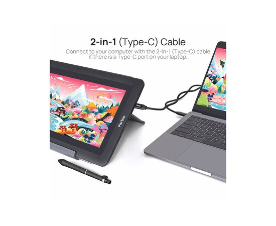 Графический планшет Parblo Coast 12 Pro Gen2 (COAST12PROG2), изображение 3 Графический планшет Parblo Coast 12 Pro Gen2 (COAST12PROG2), изображение 3