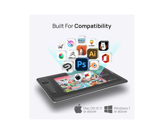Графический планшет Parblo Coast 12 Pro Gen2 (COAST12PROG2), изображение 4 Графический планшет Parblo Coast 12 Pro Gen2 (COAST12PROG2), изображение 4
