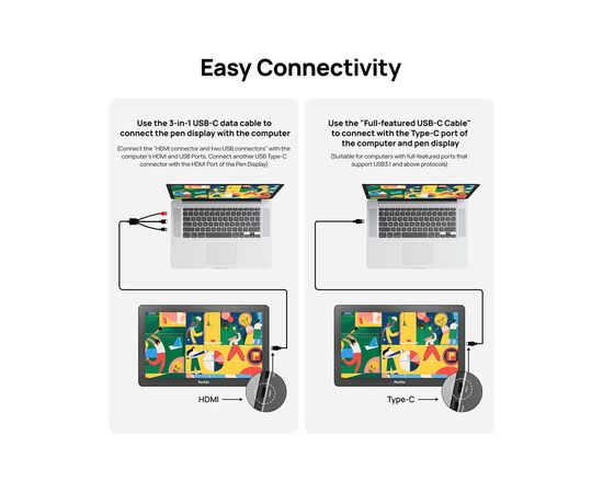 Графический планшет Parblo Coast 16 Pro Gen2 (COAST16PROG2), изображение 5 Графический планшет Parblo Coast 16 Pro Gen2 (COAST16PROG2), изображение 5
