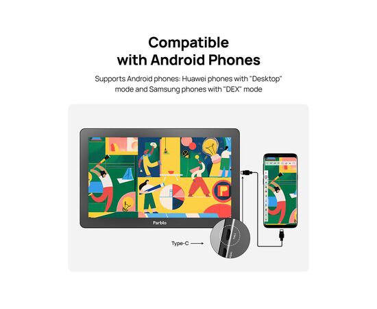 Графический планшет Parblo Coast 16 Pro Gen2 (COAST16PROG2), изображение 6 Графический планшет Parblo Coast 16 Pro Gen2 (COAST16PROG2), изображение 6