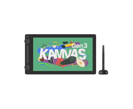 Графічний планшет Huion Kamvas 16 Gen3 Black + рукавичка (GS1563) Графічний планшет Huion Kamvas 16 Gen3 Black + рукавичка (GS1563)