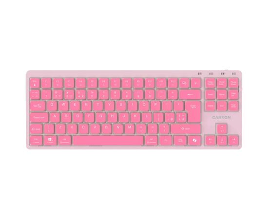 Клавіатура Canyon OnType 10 TKL Mechanical Silent Low-profile USB UA Pink (CNS-HKB10P) Клавіатура Canyon OnType 10 TKL Mechanical Silent Low-profile USB UA Pink (CNS-HKB10P)