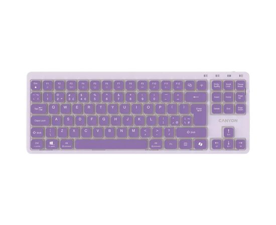 Клавіатура Canyon OnType 10 TKL Mechanical Silent Low-profile USB UA Violet (CNS-HKB10V) Клавіатура Canyon OnType 10 TKL Mechanical Silent Low-profile USB UA Violet (CNS-HKB10V)