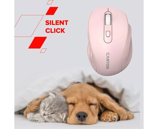 Мышка Canyon OnClick 20 Wireless White (CNE-CMSW20W), изображение 8 Мышка Canyon OnClick 20 Wireless White (CNE-CMSW20W), изображение 8