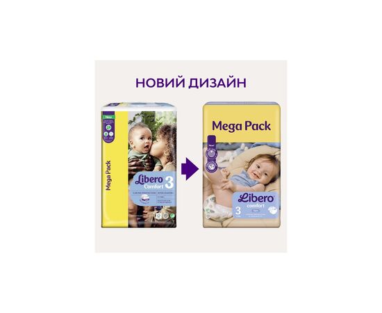 Подгузники Libero Comfort Розмір 3 (5-8 кг) 76 шт (7310361157422), изображение 3 Подгузники Libero Comfort Розмір 3 (5-8 кг) 76 шт (7310361157422), изображение 3