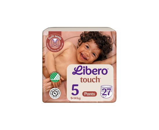 Подгузники Libero Touch Pants Розмір 5 (9-14 кг) 27 шт (7322542265109) Подгузники Libero Touch Pants Розмір 5 (9-14 кг) 27 шт (7322542265109)