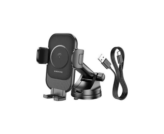 Универсальный автодержатель BOROFONE BH203, Black, Box (35060 / BH203), изображение 4 Универсальный автодержатель BOROFONE BH203, Black, Box (35060 / BH203), изображение 4