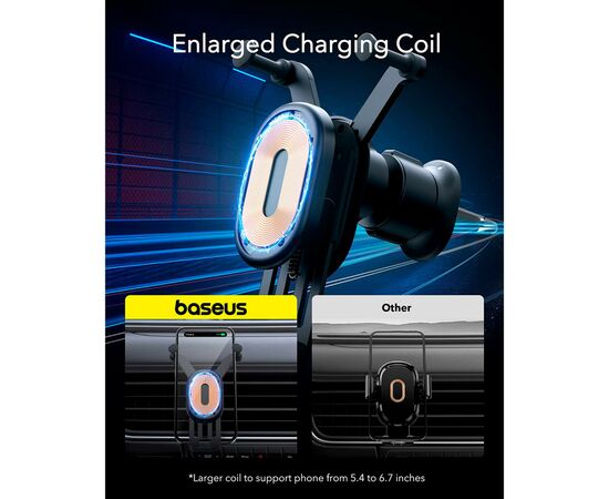 Универсальный автодержатель Baseus Wireless Charge Pro 15W (SUWX030001), изображение 11 Универсальный автодержатель Baseus Wireless Charge Pro 15W (SUWX030001), изображение 11