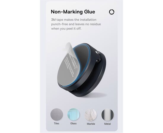 Универсальный автодержатель Baseus MagPro Magnetic Foldable Phone Mount Cluster Black (B10564101121-00), изображение 12 Универсальный автодержатель Baseus MagPro Magnetic Foldable Phone Mount Cluster Black (B10564101121-00), изображение 12