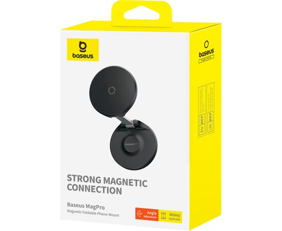 Универсальный автодержатель Baseus MagPro Magnetic Foldable Phone Mount Cluster Black (B10564101121-00), изображение 6 Универсальный автодержатель Baseus MagPro Magnetic Foldable Phone Mount Cluster Black (B10564101121-00), изображение 6