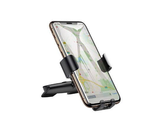 Универсальный автодержатель Baseus Metal Age Gravity Car Mount (CD Version) Black (SUYL-J01), изображение 4 Универсальный автодержатель Baseus Metal Age Gravity Car Mount (CD Version) Black (SUYL-J01), изображение 4