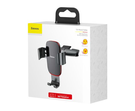 Универсальный автодержатель Baseus Metal Age Gravity Car Mount (CD Version) Black (SUYL-J01), изображение 6 Универсальный автодержатель Baseus Metal Age Gravity Car Mount (CD Version) Black (SUYL-J01), изображение 6