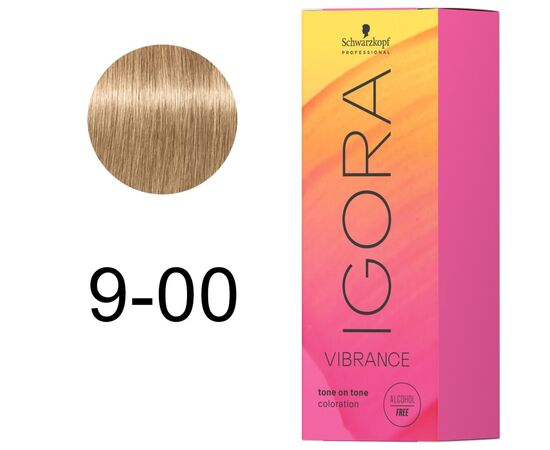 Фарба для волосся Schwarzkopf Professional Igora Vibrance 9-00 - Блондин Натуральний Екстра (7702045423549), зображення 2 Фарба для волосся Schwarzkopf Professional Igora Vibrance 9-00 - Блондин Натуральний Екстра (7702045423549), зображення 2