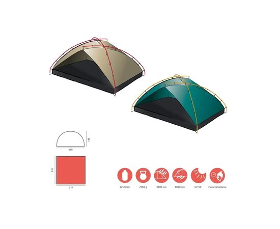 Палатка Grand Canyon Tonto Beach Tent 4 Blue Grass (330023) (DAS303318), изображение 12 Палатка Grand Canyon Tonto Beach Tent 4 Blue Grass (330023) (DAS303318), изображение 12
