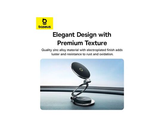 Универсальный автодержатель Baseus MagPro Series II Magnetic Car Mount Stick-on Version Cosmic Black (C40172900121-00), изображение 11 Универсальный автодержатель Baseus MagPro Series II Magnetic Car Mount Stick-on Version Cosmic Black (C40172900121-00), изображение 11