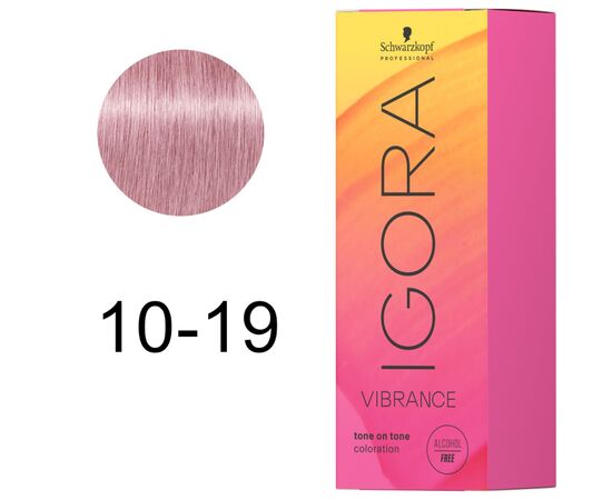 Фарба для волосся Schwarzkopf Professional Igora Vibrance 10-19 - М'який тонер Попелясто-фіолетовий (7702045430981), зображення 2 Фарба для волосся Schwarzkopf Professional Igora Vibrance 10-19 - М'який тонер Попелясто-фіолетовий (7702045430981), зображення 2