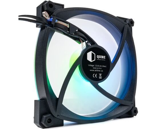 Кулер для корпуса Qube M55-1 Black, изображение 3 Кулер для корпуса Qube M55-1 Black, изображение 3