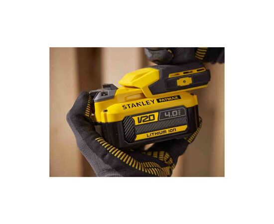 Дрель Stanley угловая FATMAX® V20, Li-lon 18V, 45 Нм, 0-600 / 1900 об/мин (без АКБ и ЗУ) (SFMCD750B), изображение 12 Дрель Stanley угловая FATMAX® V20, Li-lon 18V, 45 Нм, 0-600 / 1900 об/мин (без АКБ и ЗУ) (SFMCD750B), изображение 12