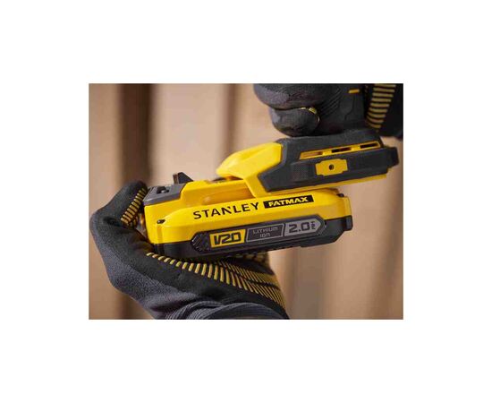 Дрель Stanley угловая FATMAX® V20, Li-lon 18V, 45 Нм, 0-600 / 1900 об/мин (без АКБ и ЗУ) (SFMCD750B), изображение 8 Дрель Stanley угловая FATMAX® V20, Li-lon 18V, 45 Нм, 0-600 / 1900 об/мин (без АКБ и ЗУ) (SFMCD750B), изображение 8