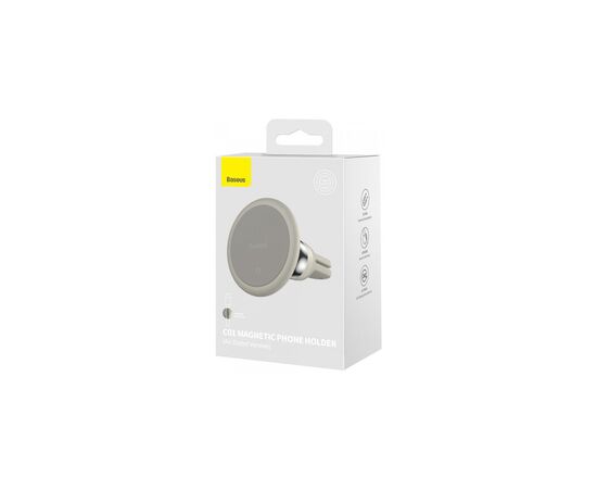 Универсальный автодержатель Baseus Magnetic (на решетку) creamy-white (SUCC000102), изображение 7 Универсальный автодержатель Baseus Magnetic (на решетку) creamy-white (SUCC000102), изображение 7