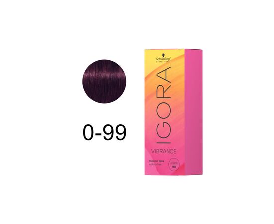 Фарба для волосся Schwarzkopf Professional Igora Vibrance Концентрат 0-99 - Фіалка (7702045297232), зображення 2 Фарба для волосся Schwarzkopf Professional Igora Vibrance Концентрат 0-99 - Фіалка (7702045297232), зображення 2