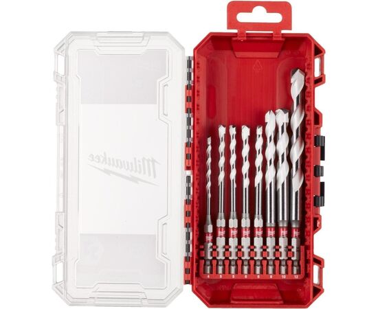 Набор сверл Milwaukee универсальных ShW HEX №2, 8шт (4932493871) Набор сверл Milwaukee универсальных ShW HEX №2, 8шт (4932493871)