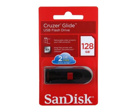 USB флеш накопитель SanDisk 128GB Cruzer Glide Black USB 3.0 (SDCZ600-128G-G35), изображение 5 USB флеш накопитель SanDisk 128GB Cruzer Glide Black USB 3.0 (SDCZ600-128G-G35), изображение 5