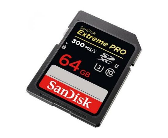 Карта памяти SanDisk 64GB SDXC class 10 UHS-II 4K Extreme Pro (SDSDXPK-064G-GN4IN), изображение 2 Карта памяти SanDisk 64GB SDXC class 10 UHS-II 4K Extreme Pro (SDSDXPK-064G-GN4IN), изображение 2