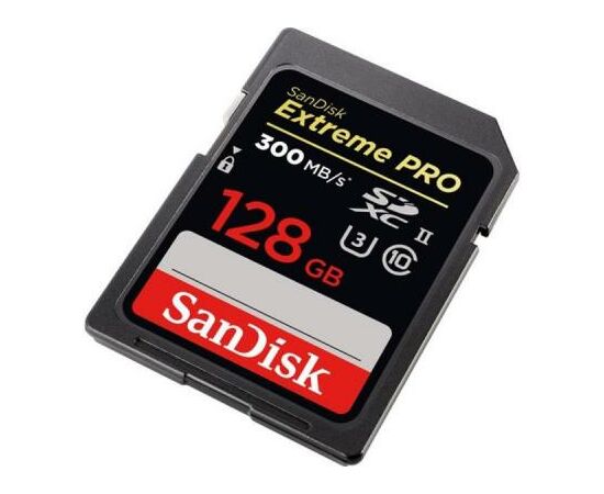 Карта памяти SanDisk 128GB SDXC class 10 UHS-II 4K Extreme Pro (SDSDXPK-128G-GN4IN), изображение 3 Карта памяти SanDisk 128GB SDXC class 10 UHS-II 4K Extreme Pro (SDSDXPK-128G-GN4IN), изображение 3