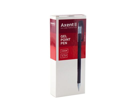 Ручка гелевая Axent Forum 0.5 мм Чёрняя (AG1006-01-A), изображение 2 Ручка гелевая Axent Forum 0.5 мм Чёрняя (AG1006-01-A), изображение 2