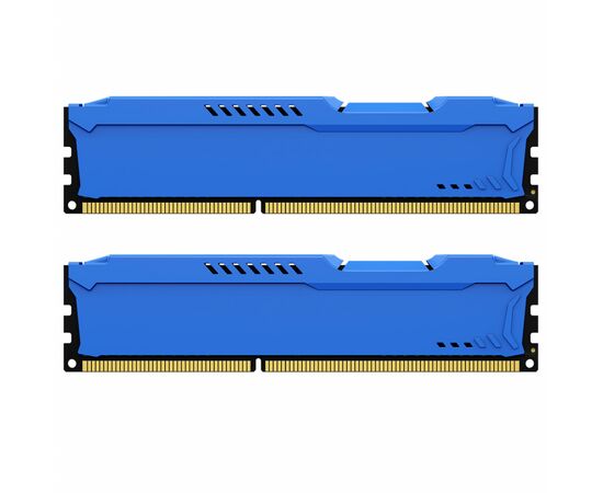 Модуль памяти для компьютера DDR3 16GB (2x8GB) 1600 MHz Fury Beast Blue Kingston Fury (ex.HyperX) (KF316C10BK2/16), изображение 2 Модуль памяти для компьютера DDR3 16GB (2x8GB) 1600 MHz Fury Beast Blue Kingston Fury (ex.HyperX) (KF316C10BK2/16), изображение 2