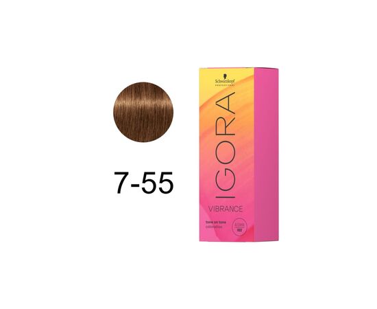 Фарба для волосся Schwarzkopf Professional Igora Vibrance 7-55 - Середньо-русявий золотий екстра (7702045456608), зображення 2 Фарба для волосся Schwarzkopf Professional Igora Vibrance 7-55 - Середньо-русявий золотий екстра (7702045456608), зображення 2