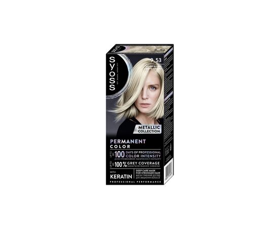 Краска для волос Syoss BL Permanent Coloration 9-53 - Сияющее серебро (9000101731767)