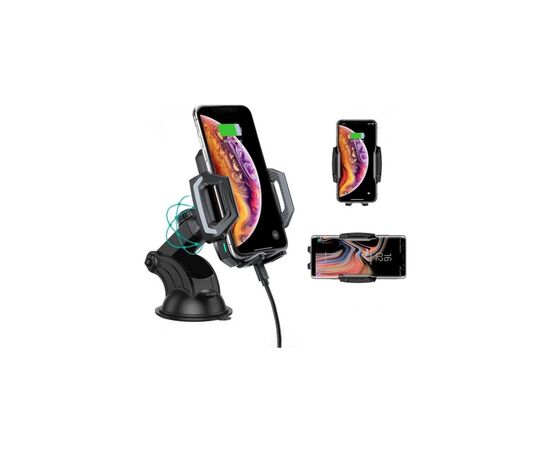 Універсальний автотримач Choetech 15W Fast Wireless Charger 4.7-7.2" (T521-F-101ACBK), зображення 2 Універсальний автотримач Choetech 15W Fast Wireless Charger 4.7-7.2" (T521-F-101ACBK), зображення 2