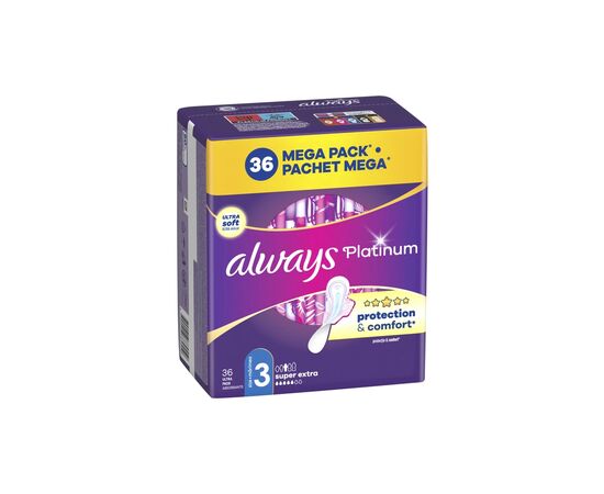 Гігієнічні прокладки Always Platinum Super Extra Розмір 3 36 шт. (8700216784559), зображення 2 Гігієнічні прокладки Always Platinum Super Extra Розмір 3 36 шт. (8700216784559), зображення 2