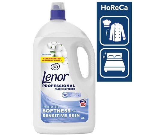 Кондиционер для белья Lenor Professional Sensitive 4 л (8700216760171), изображение 3 Кондиционер для белья Lenor Professional Sensitive 4 л (8700216760171), изображение 3