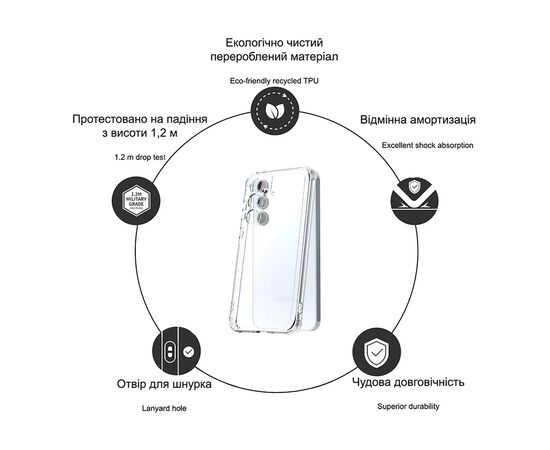 Чехол для мобильного телефона Drobak Acrylic with Airbag Google Pixel 10 5G (858513), изображение 2 Чехол для мобильного телефона Drobak Acrylic with Airbag Google Pixel 10 5G (858513), изображение 2