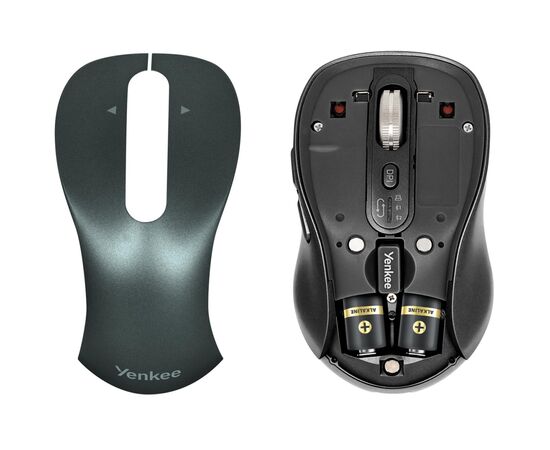 Мышка YENKEE YMS 2010BK Gyro Wireless/Bluetooth Black (45025343), изображение 4 Мышка YENKEE YMS 2010BK Gyro Wireless/Bluetooth Black (45025343), изображение 4