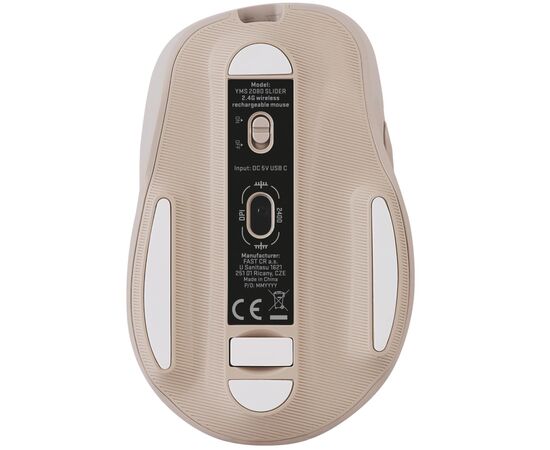 Мышка YENKEE YMS 2080BG Slider Wireless Beige (45019321), изображение 5 Мышка YENKEE YMS 2080BG Slider Wireless Beige (45019321), изображение 5