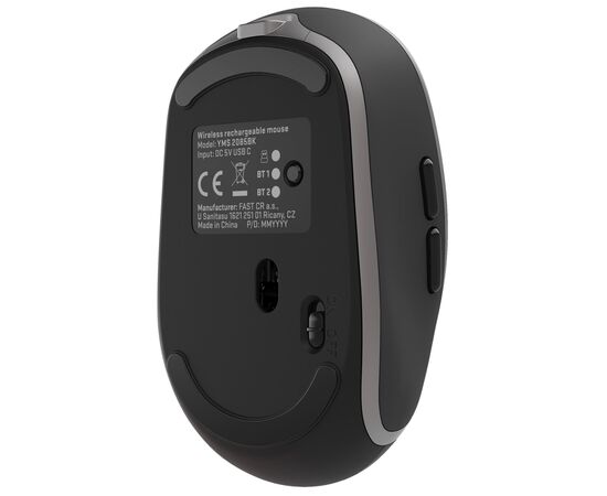 Мышка YENKEE YMS 2085BK Noble Wireless/Bluetooth Black (45019713), изображение 4 Мышка YENKEE YMS 2085BK Noble Wireless/Bluetooth Black (45019713), изображение 4