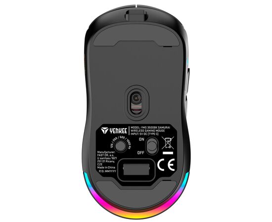 Мышка YENKEE YMS 3500BK Samurai Wireless Black (45018706), изображение 3 Мышка YENKEE YMS 3500BK Samurai Wireless Black (45018706), изображение 3