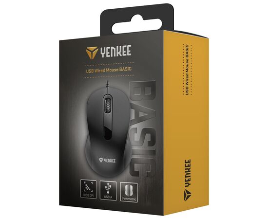 Мышка YENKEE YMS 003BK USB Black (45022691), изображение 4 Мышка YENKEE YMS 003BK USB Black (45022691), изображение 4