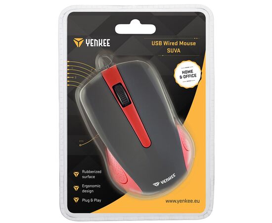 Мышка YENKEE YMS 1015RD USB Rad (45010821), изображение 4 Мышка YENKEE YMS 1015RD USB Rad (45010821), изображение 4
